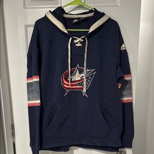 Adidas Blue Jackets Hockey Hoodie